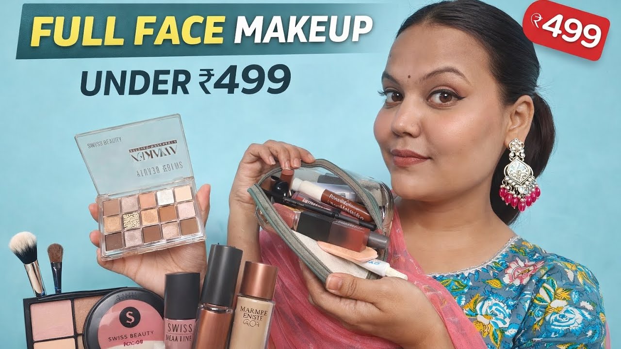 Full Face Makeup Under ₹499 💄 | Step-by-Step Budget Makeup Tutorial for Beginners