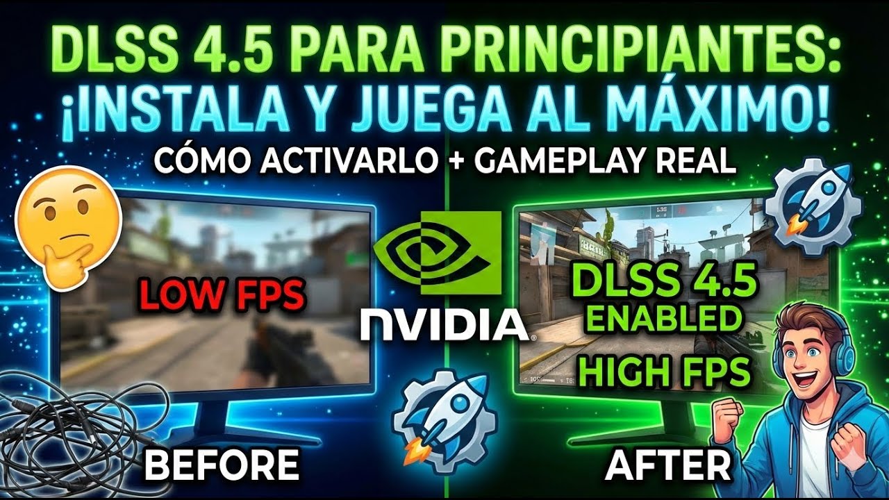 ¡DUPLICA tus FPS! 🚀 Guía Definitiva de DLSS 4.5 para Principiantes
