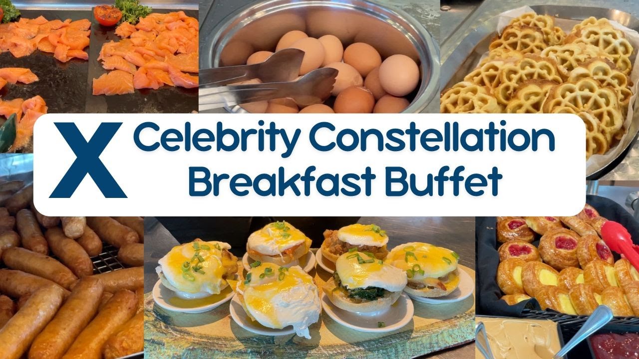 Celebrity Constellation Breakfast buffet tour