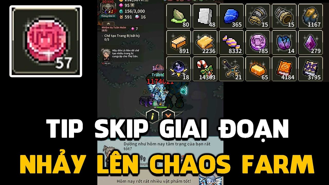SKIP GIAI ĐOẠN NHẢY CHAOS FARM Evil Hunter Tycoon 2025