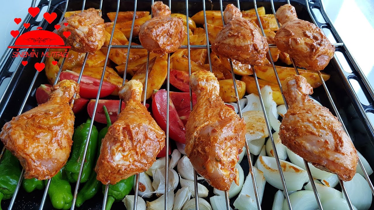 fırında ızgara tadında tavuk baget