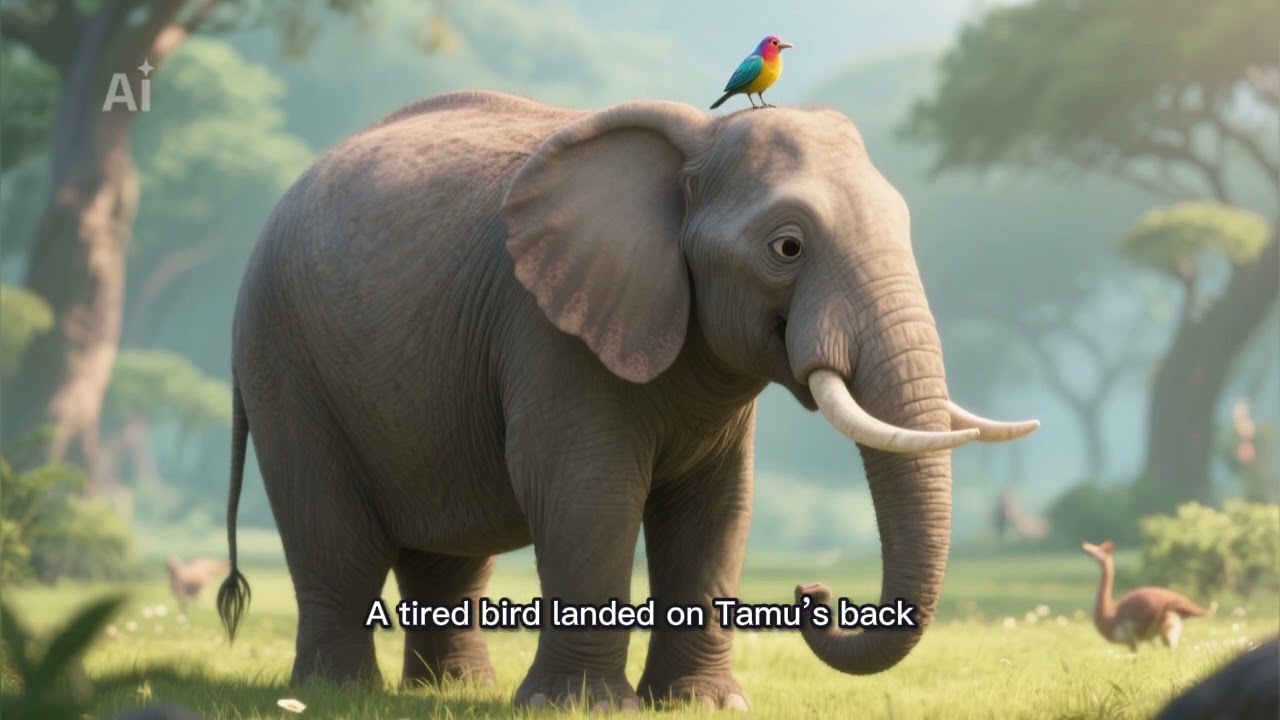 Tamu the elephant 🐘 short story ✨️🌙
