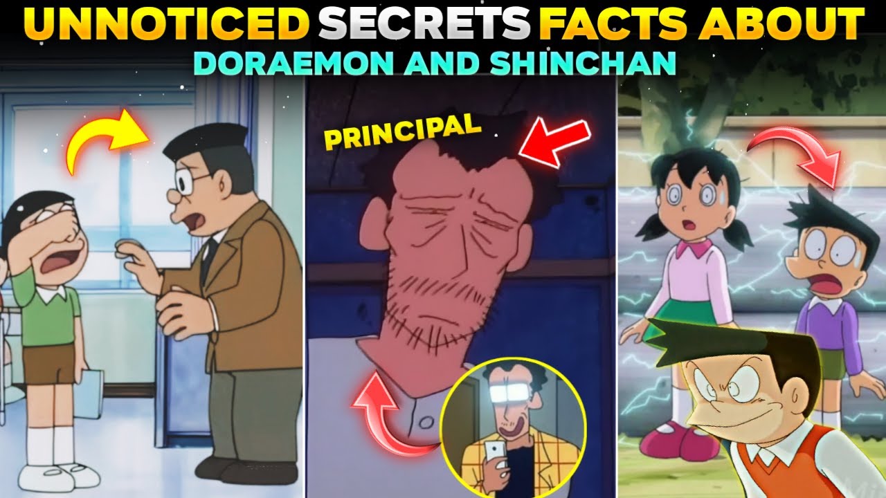 Unnoticed Secret Of Doraemon,Shinchan | Suneo Reality, Shinchan Principal Secret, Shizuka Exposed