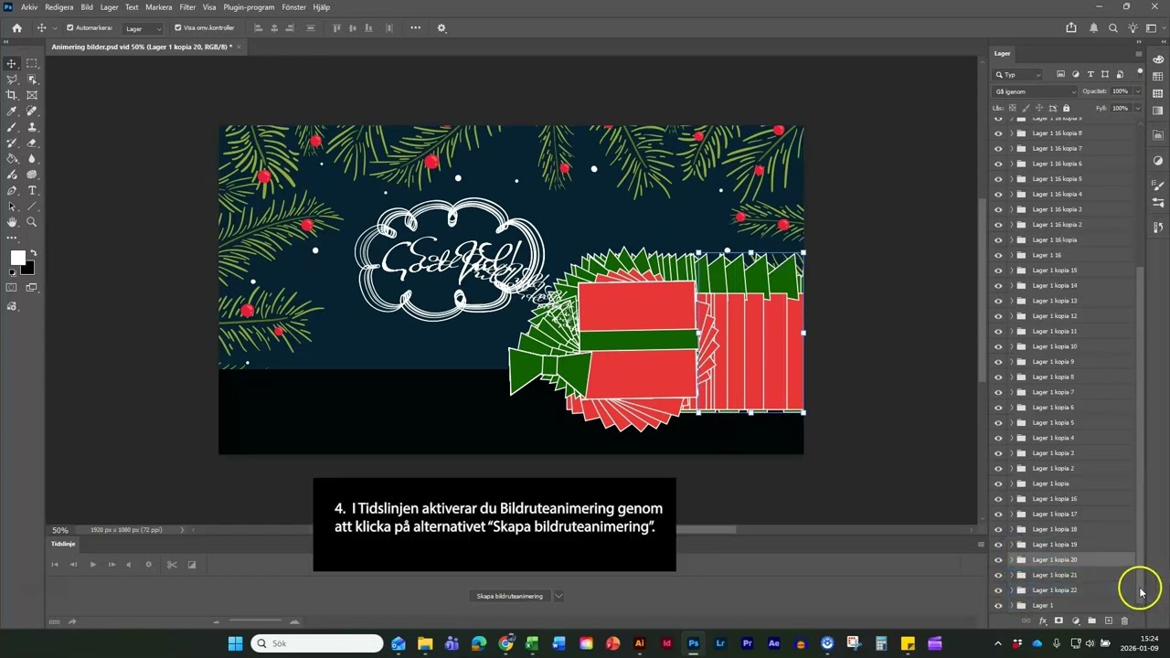 Animering - Bilder från Illustrator till Photoshop (Ej tal)
