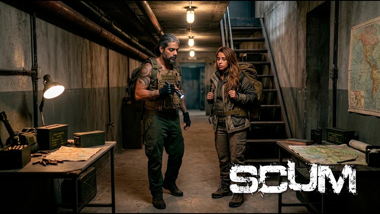 SCUM - Missão com a gata - BUNKER ABANDONADO