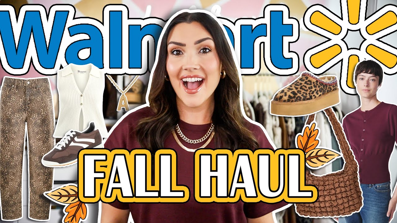 HUGE WALMART FALL HAUL 🍁😍🍂 denim, sweaters, boots & MORE 🙌🏼 #walmarthaul