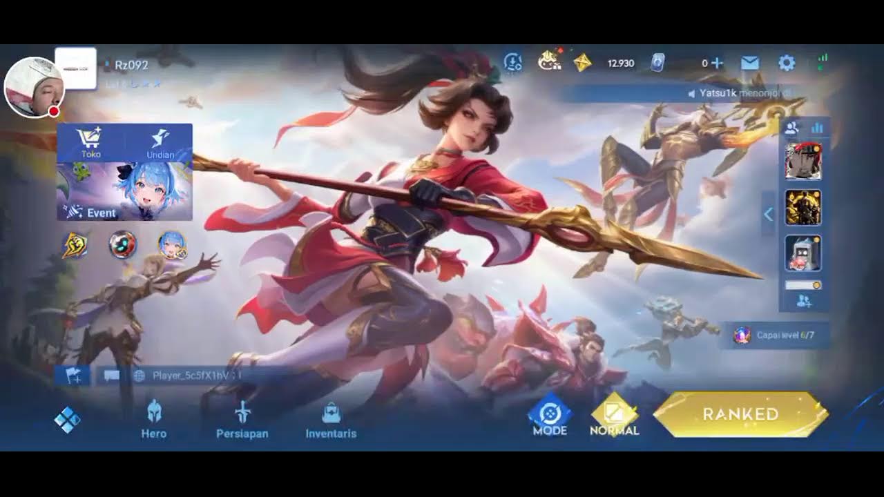 RZ09 sedang live LANJUT HARI KEDUA HONOR OF KINGS