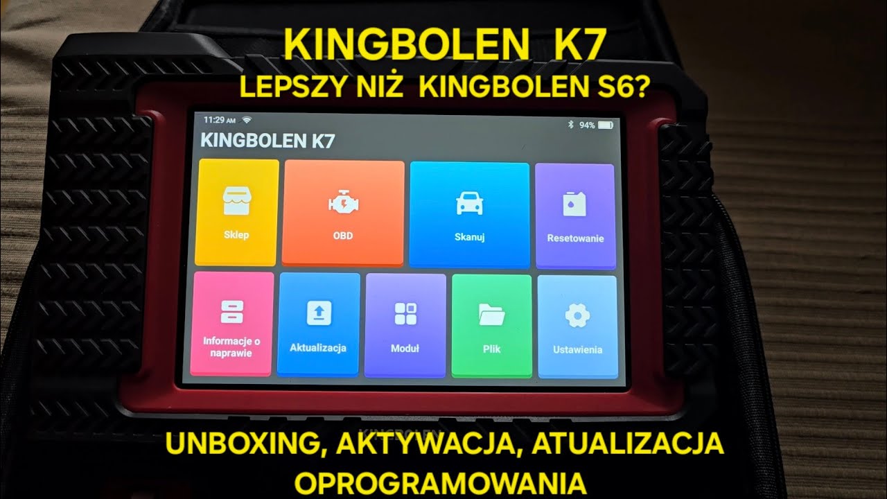 #KINGBOLEN #K7 Unboxing Aktywacja aktualizacja oprogramowania #test porównanie z Kingbolen S6