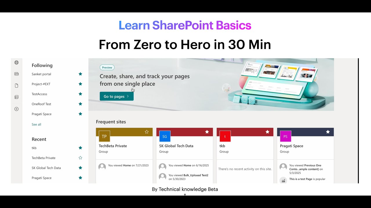 Learn SharePoint Basics in 30 min | In Hindi | Zero to Hero
