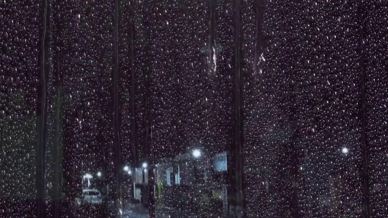 Gentle Rain on Window │ Peaceful Night Sounds for Deep Sleep & Study 🌧️