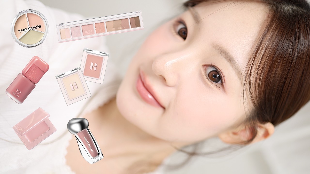 핫한 신상템 모음🧺 봄에 어울리는⊹｡˚딱복 핑크 메이크업🎀 봄웜 메이크업 | 유채 YUCHAE