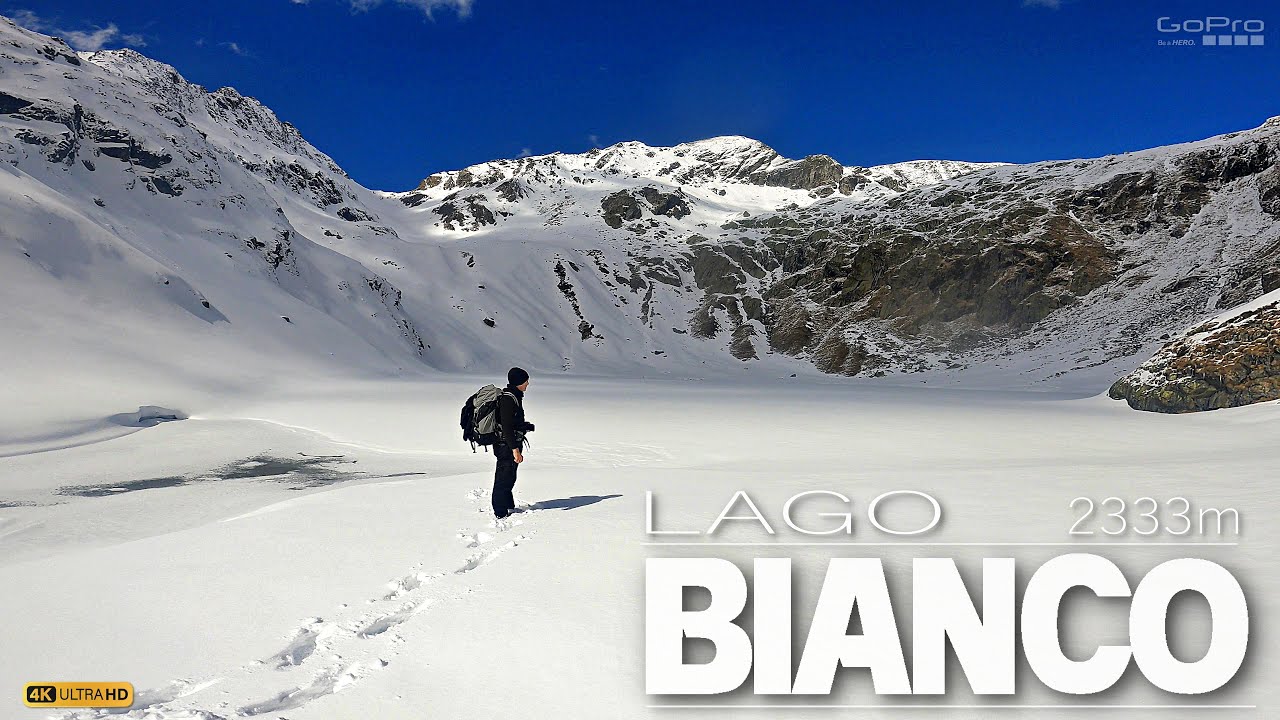 La magia del Lago BIANCO innevato e lo spettacolare paesaggio dal Rifugio Carestia in Val Vogna.