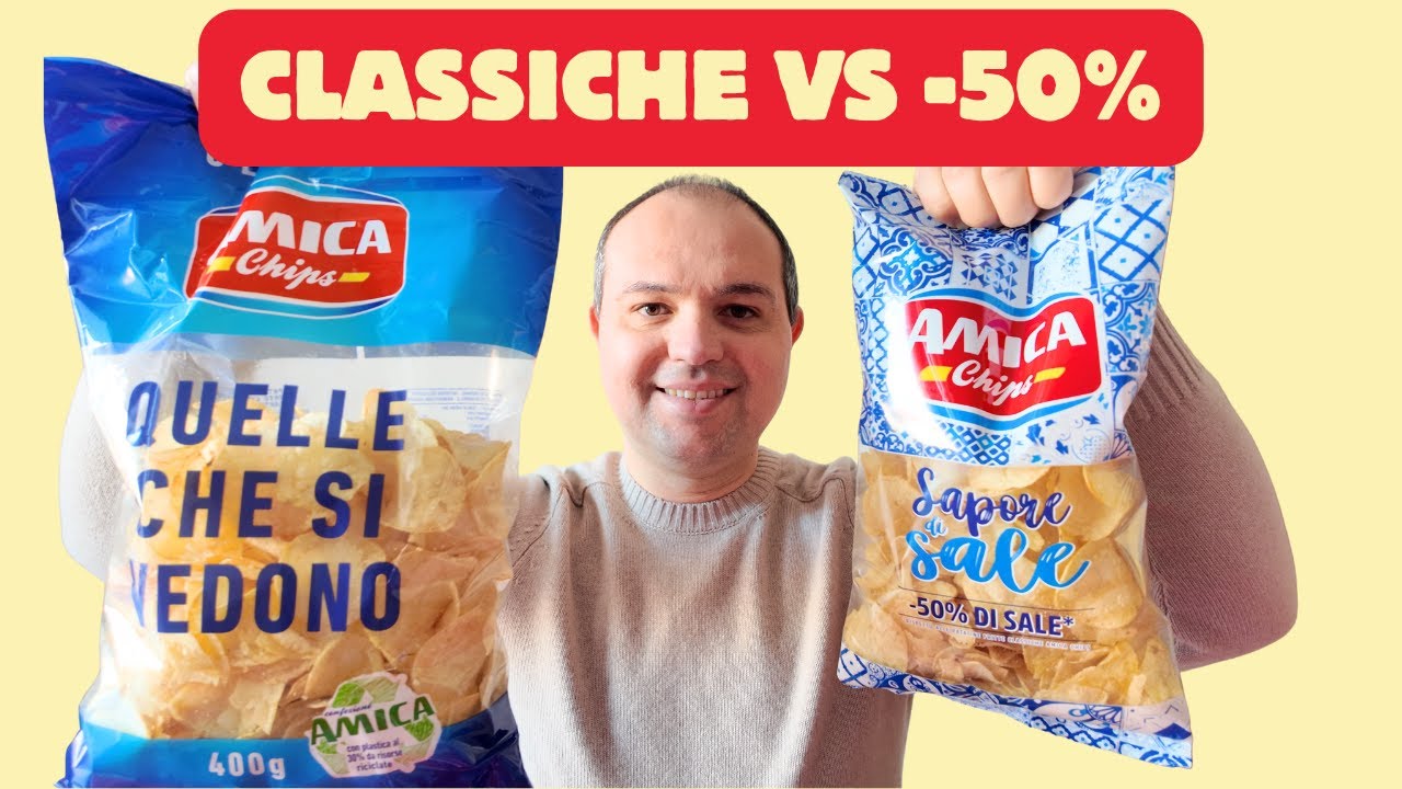 Amica Chips -50% di sale: sono davvero diverse da quelle classiche?