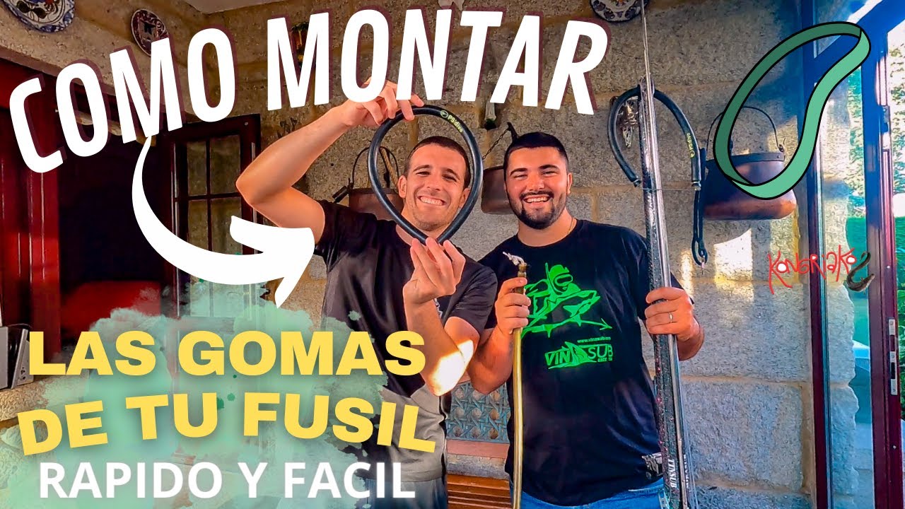 ✅PESCA SUBMARINA🔴Como MONTAR LAS GOMAS DE TU FUSIL DE PESCA SUBMARINA [JORNADA DE PESCA]