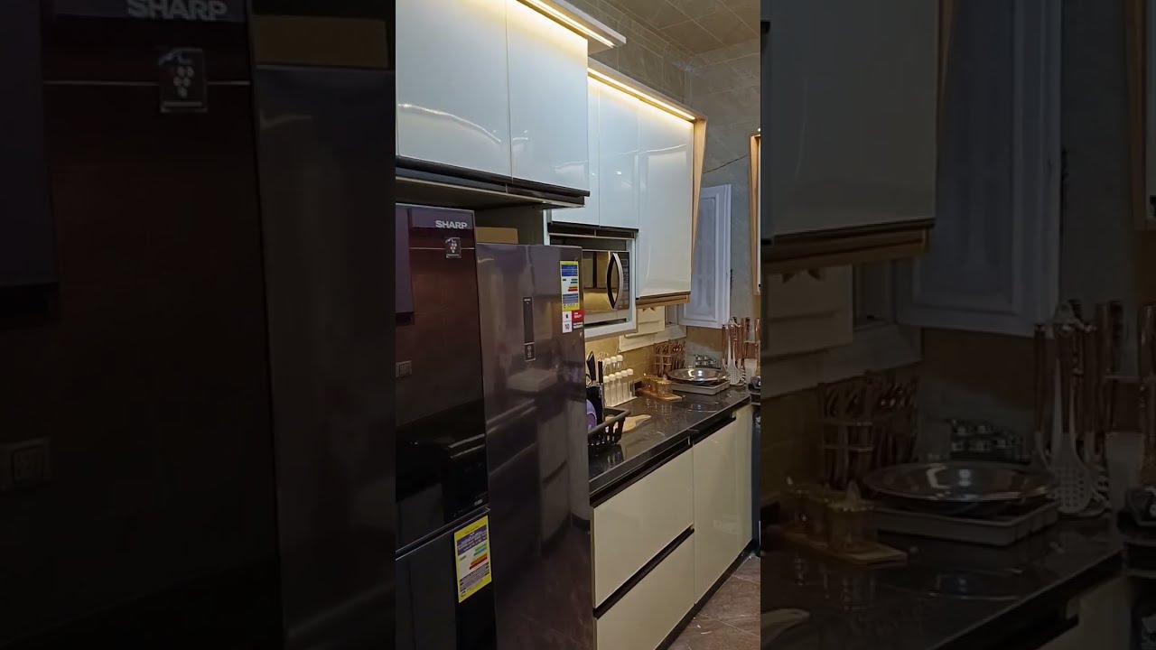 مطبخ كلادينج (اوف وايت بيج فاتح ) 🤍 👌 العنوان المنصوره ٠١٢٨٧٩٥٧٦٦٩