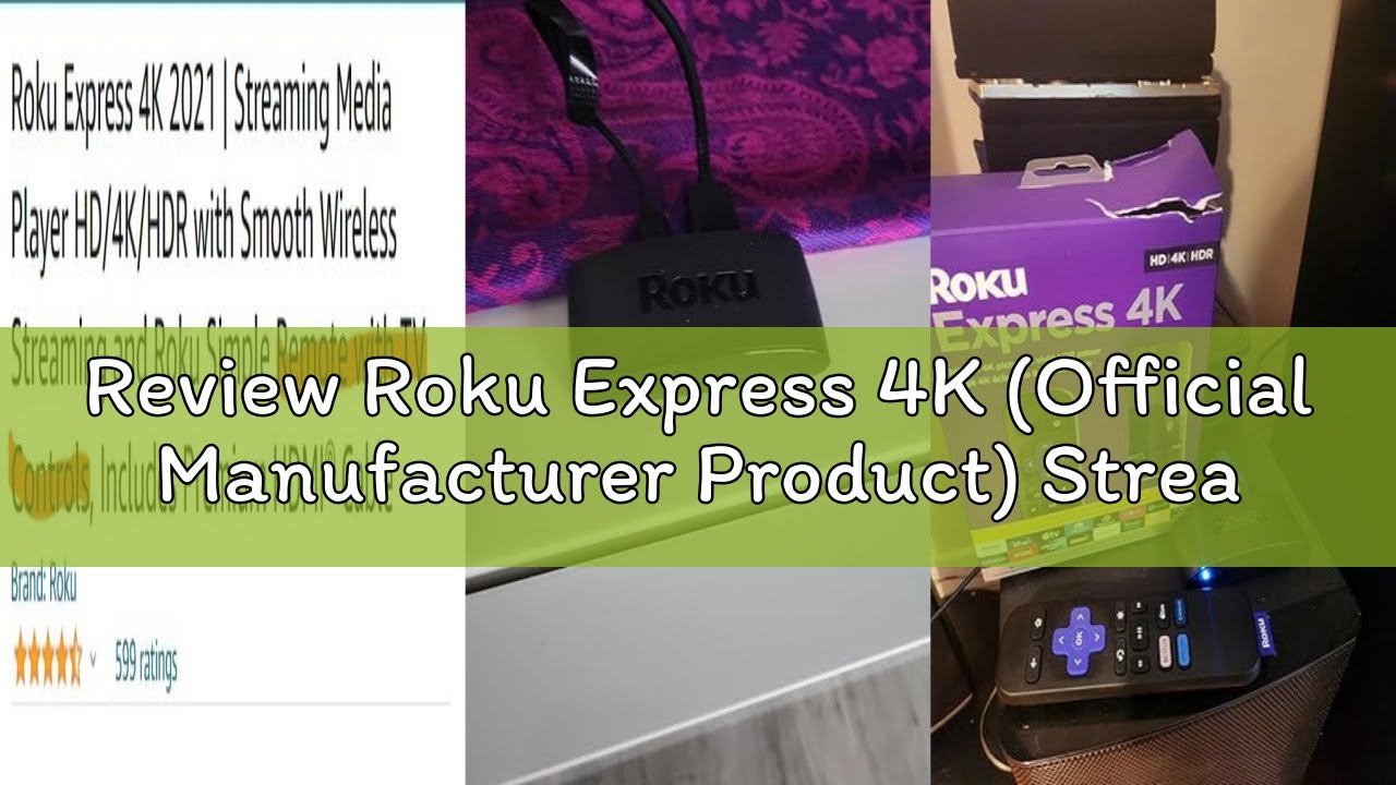 Review Roku Express 4K (Official Manufacturer Product) Streaming Media Player HD/4K/HDR with Smooth