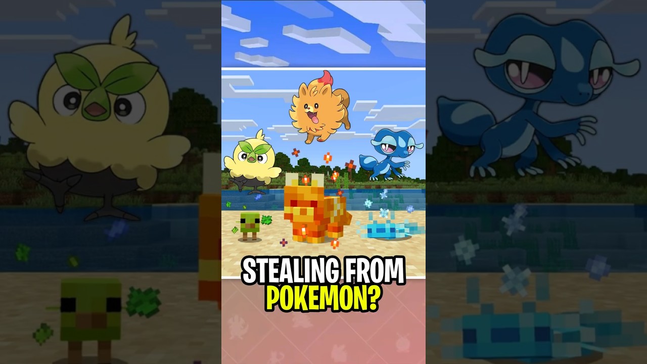 Minecraft is SHAMELESSLY Stealing From Pokemon