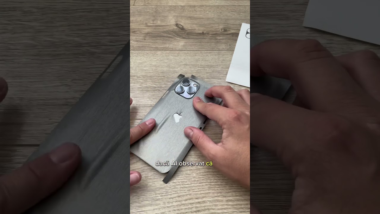 Tutorial: cum se aplica corect un iphone skin #iphoneskin #iphone #tutorial