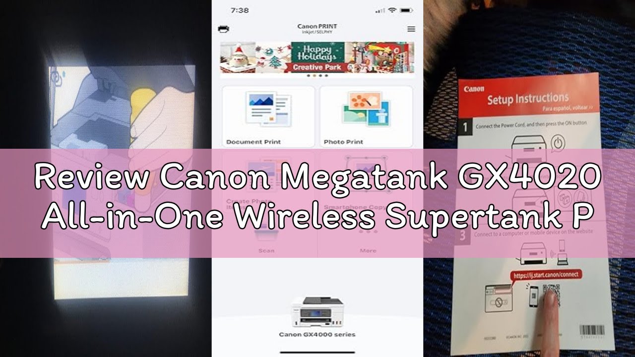 Review Canon Megatank GX4020 All-in-One Wireless Supertank Printer with Print, Copy, Scan and Fax |