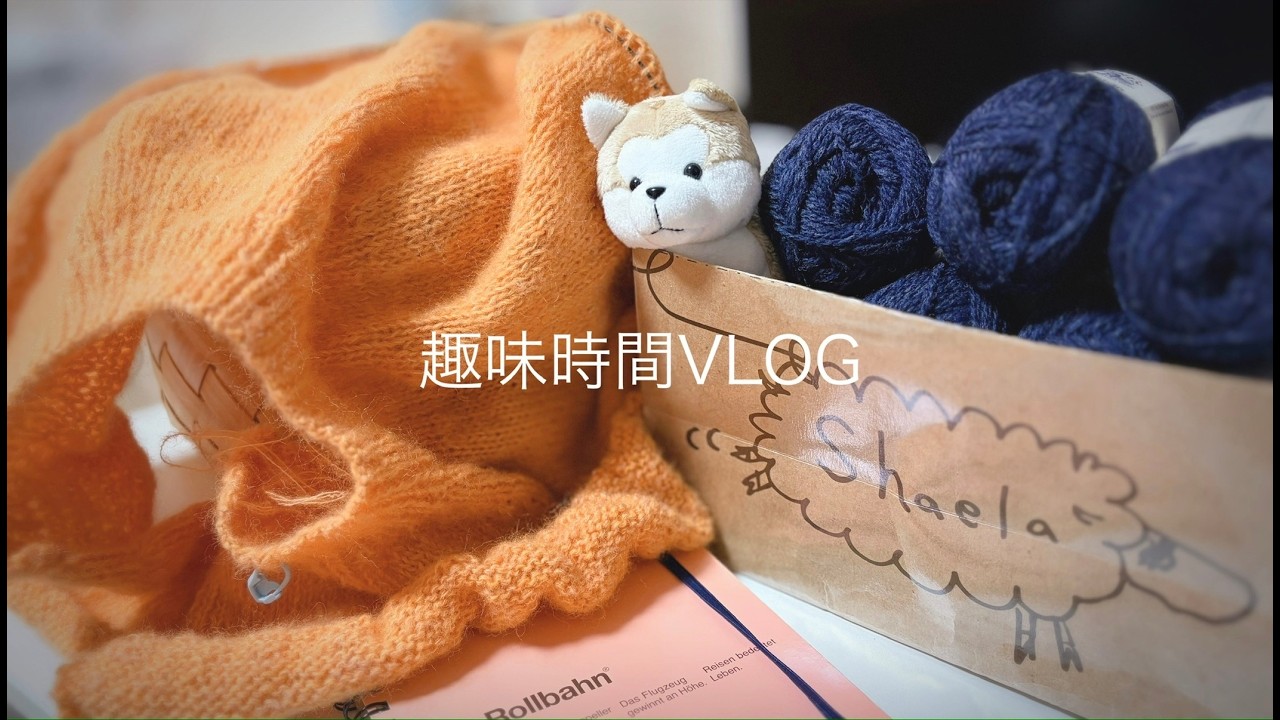 趣味時間VLOG/編み物とクロスステッチと毛糸と冬ごもり