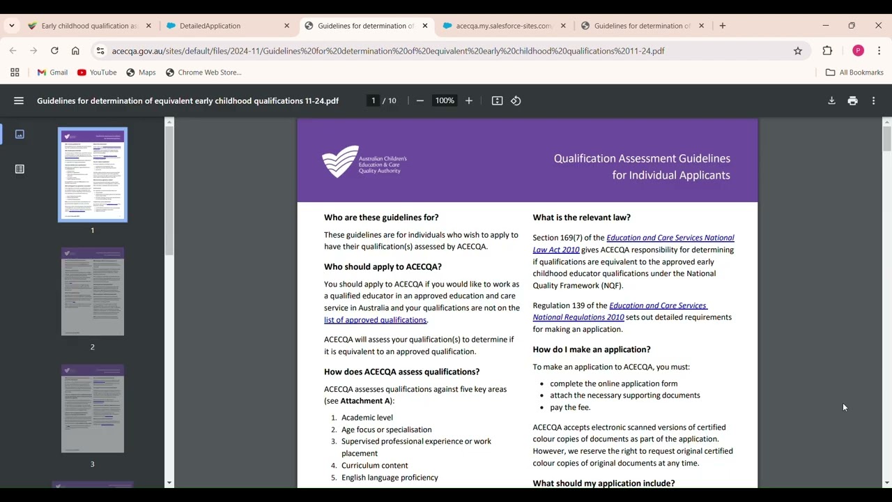 ACECQA SKILL ASSESSMENT/ EARLY CHILDHOOD TEACHING ASSESSMENT/ GRADUATE DIPLOMA IN EARLY CHILDHOOD