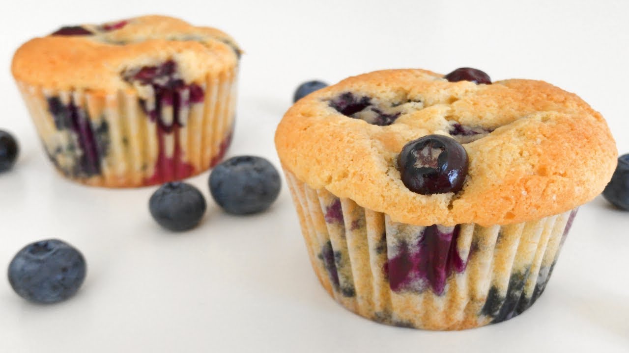 Moist Blueberry Muffins | Resepi Muffin Blueberry