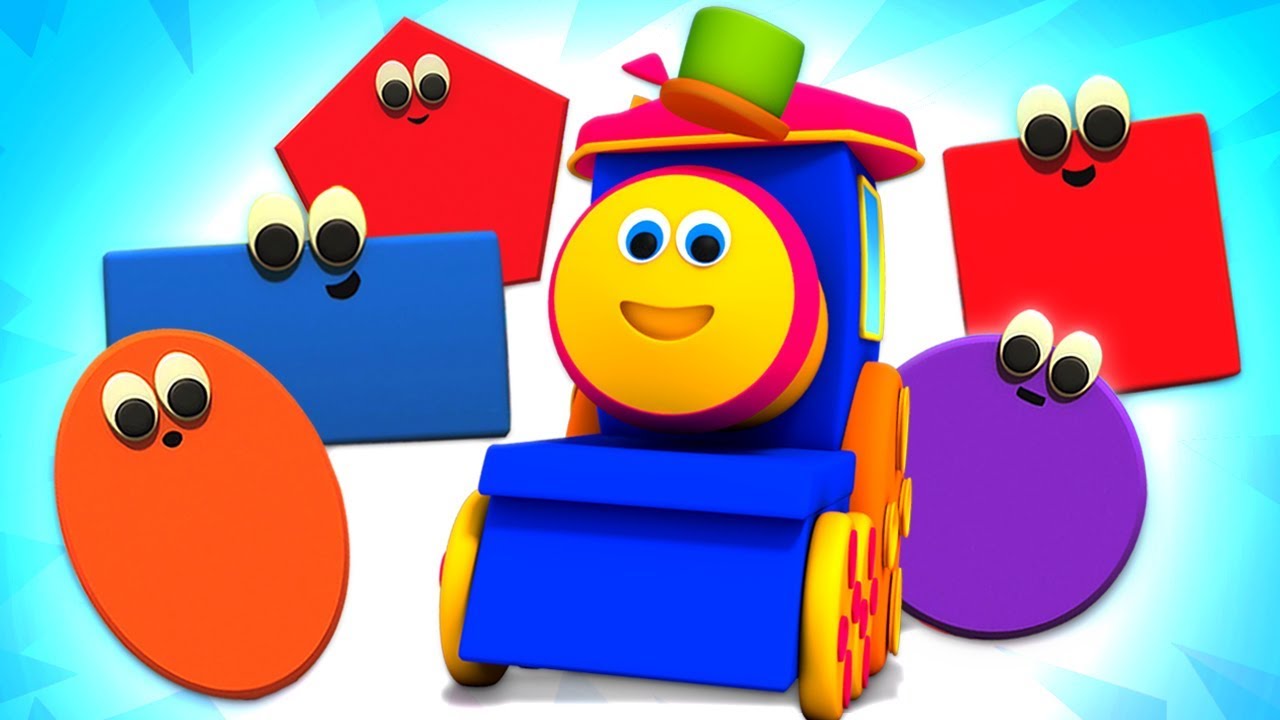 Shapes Train | Bob The Train | Preschool Learning Videos For Children