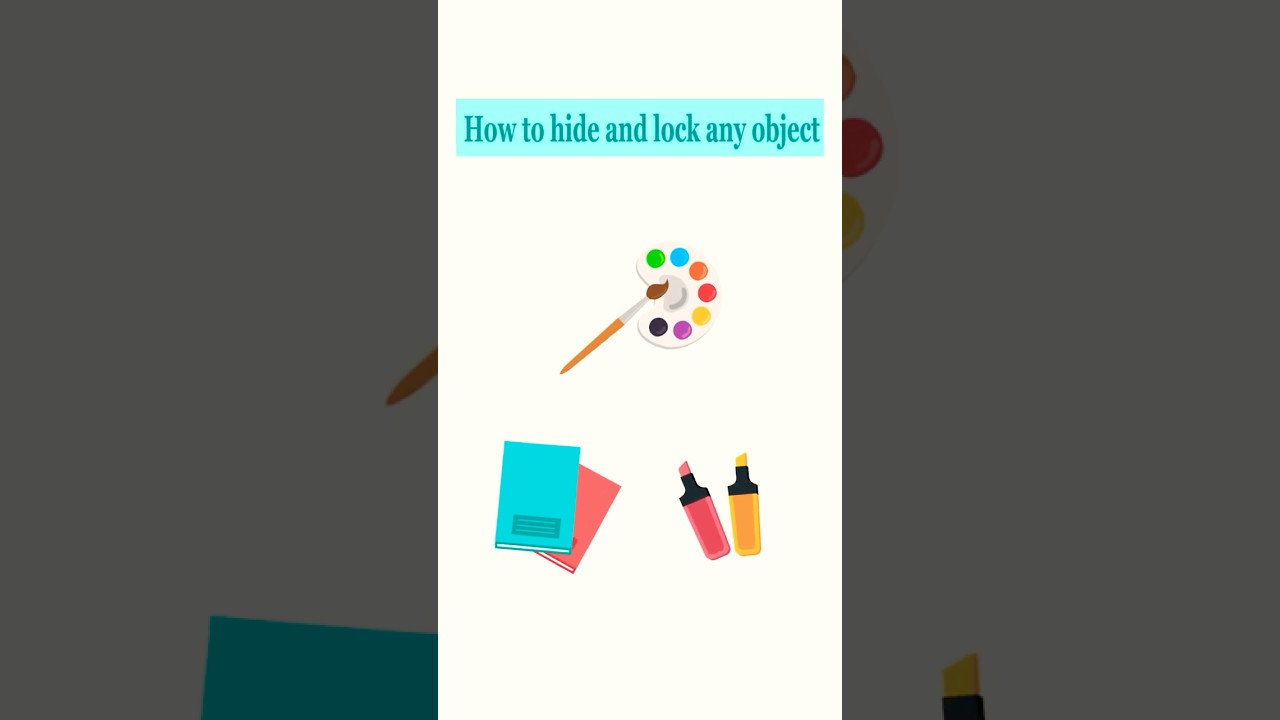 How To Lock Unlock and hide unhide Objects In Adobe Illustrator  #graphicwing #adobeillustrator