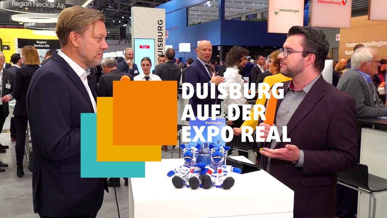 DUISBURG AUF DER EXPO REAL 2022 | INTERVIEW MIT MARC OLIVER HÄNIG | DUISBURG BUSINESS & INNOVATION
