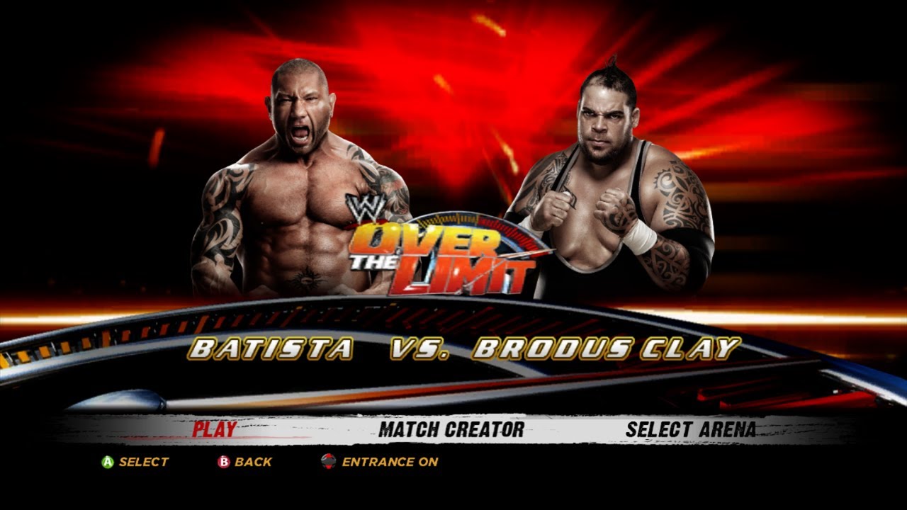 WWE '12 - Батиста против Бродуса Клея