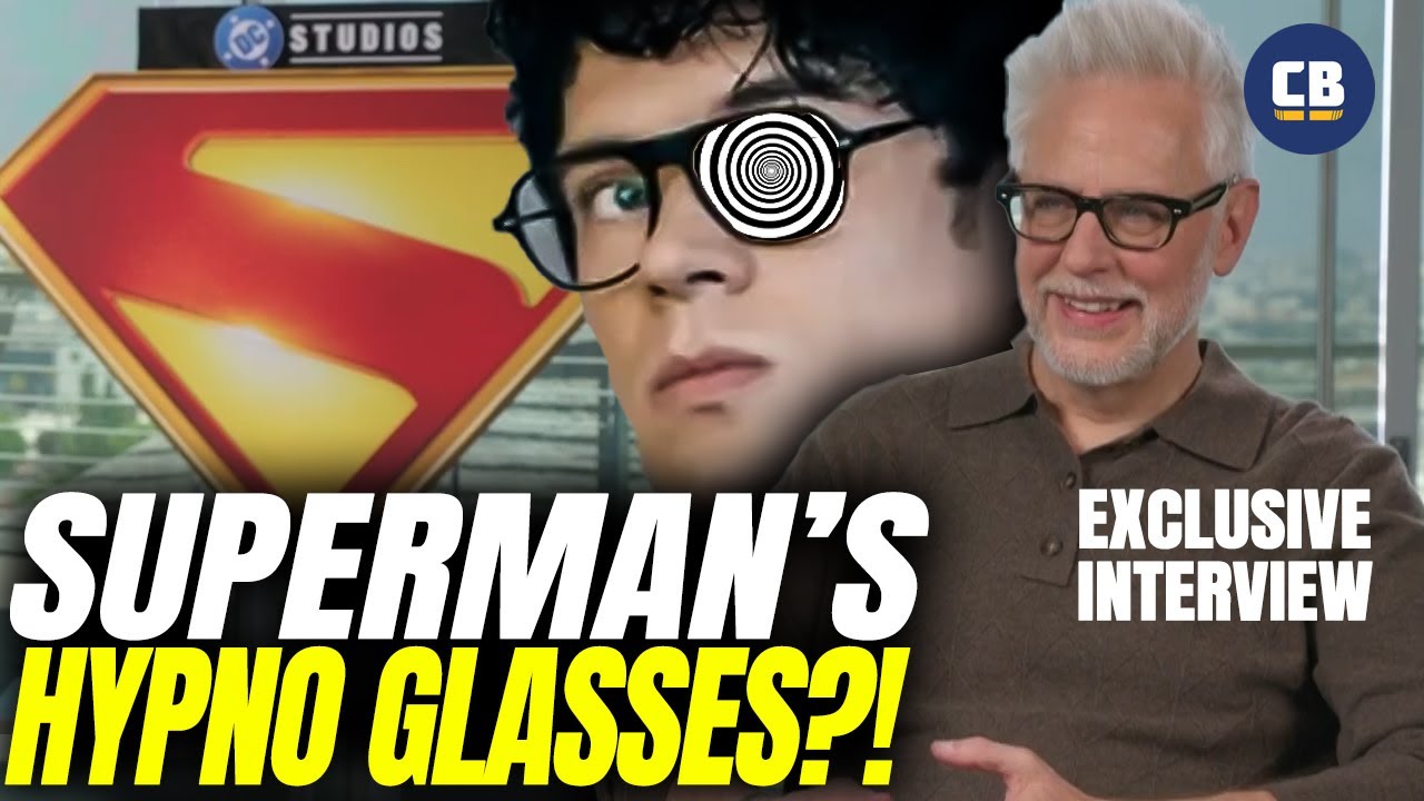 James Gunn's Superman Uses HYPNO GLASSES?! - James Gunn Superman Interview
