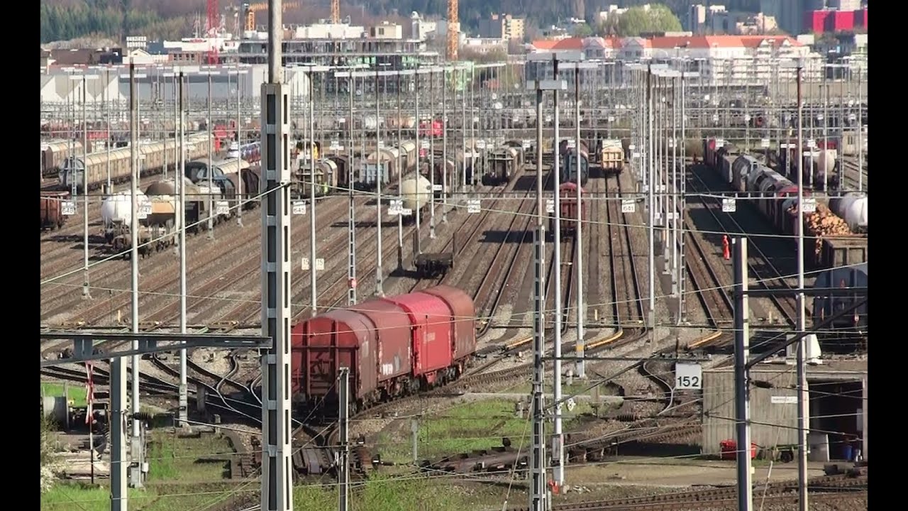 Rangierbahnhof-Bremsanlagen,Förderanlagen,Richtungsgruppe mit Alpenblick hump