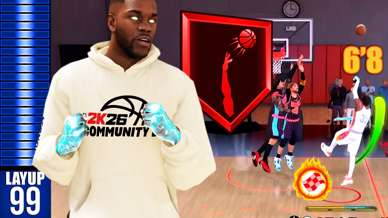 99 LAYUP On A 6'8 SF Actually WORKS in Random Rec on NBA 2K26!