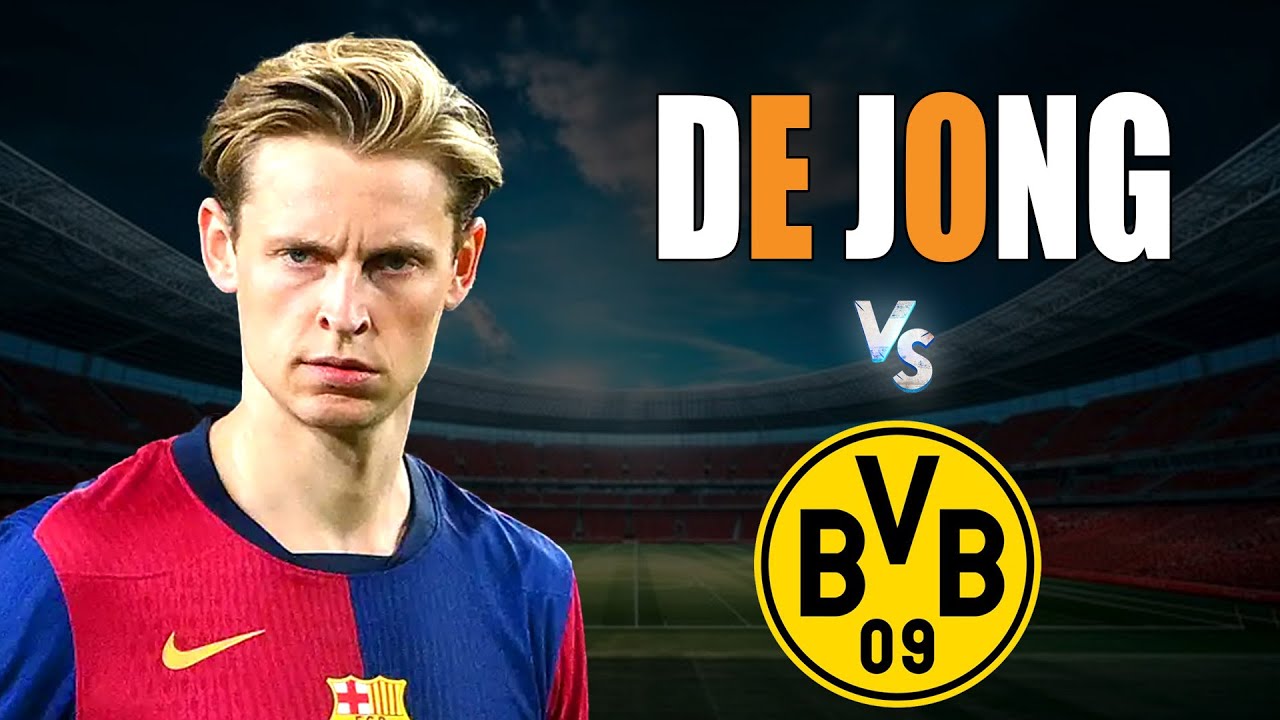 De Jong vs Borussia Dortmund | All defense & passes! | UCL Quarter-Finals 1st Leg 9/4/2025