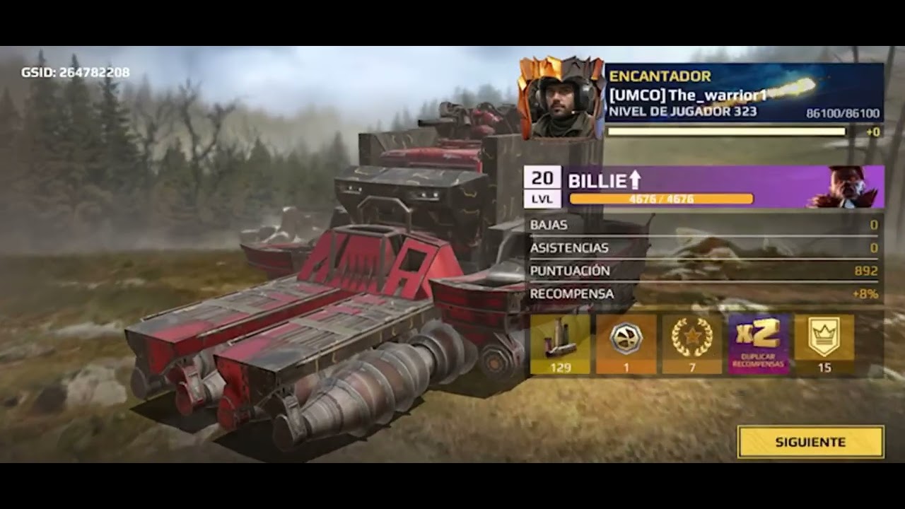 Modulo pasivo gui en español con the warrior en Crossout mobile 
