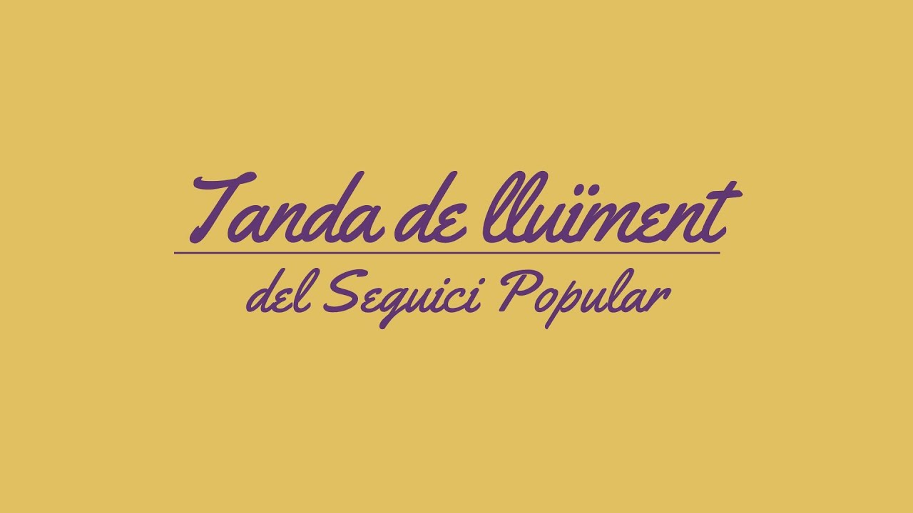 Tanda de llu&iuml;ment del Seguici Popular . Santa Tecla 2022