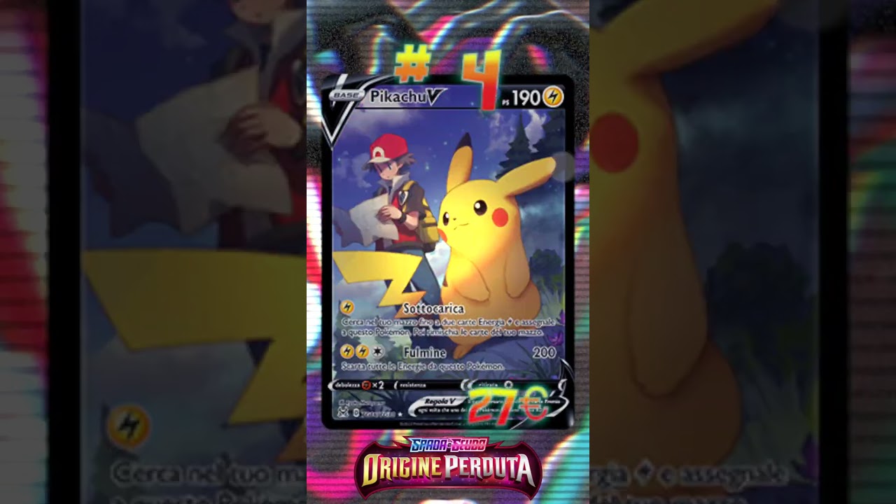 TOP 10 ORIGINE PERDUTA  CARTE Pok&eacute;mon  + COSTOSE 2023 🇮🇹 #shorts