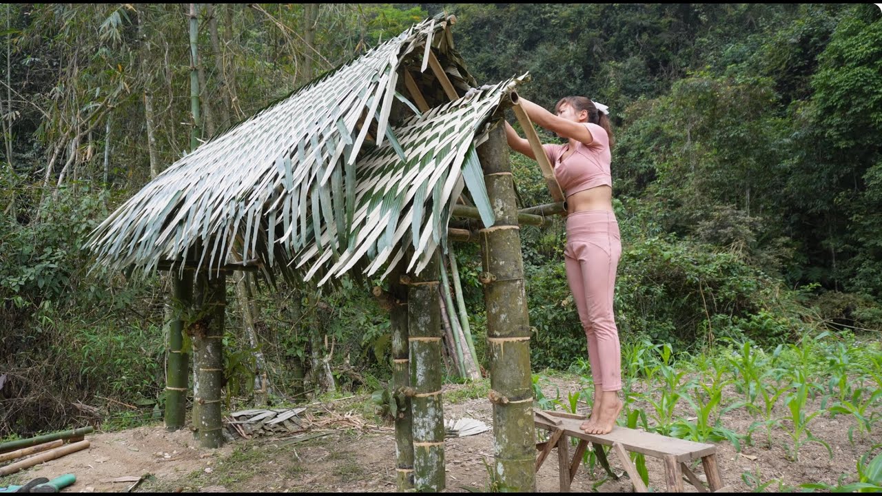 Full video: How to Make a farm gate from bamboo - Building farm, building a new life in the forest