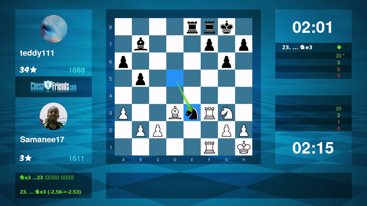 Chess Game Analysis: Samanee17 - teddy111 : 1-0 (By ChessFriends.com)