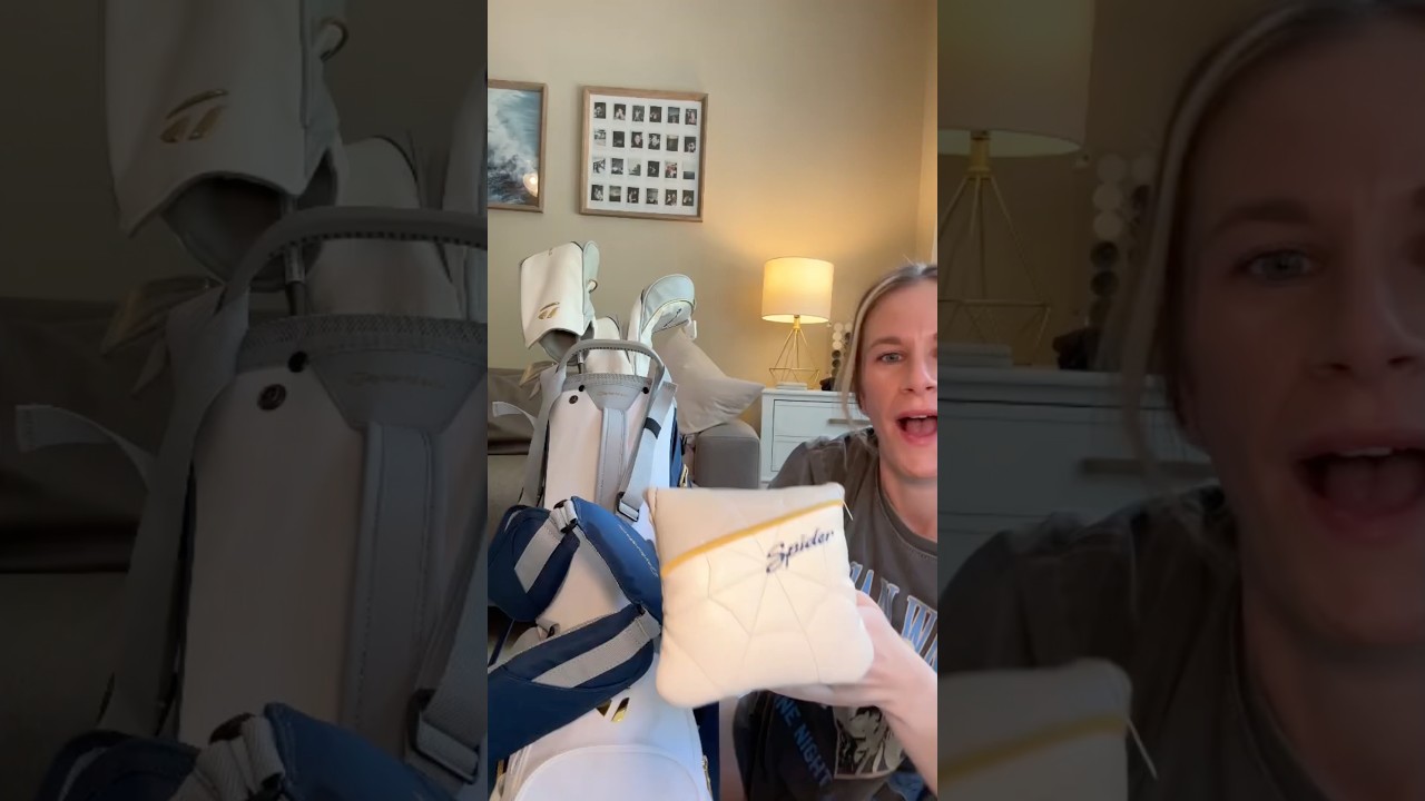 Golf Tips for Beginners: Unboxing My NEW Kalea Gold Spider S Putter #taylormade #shorts