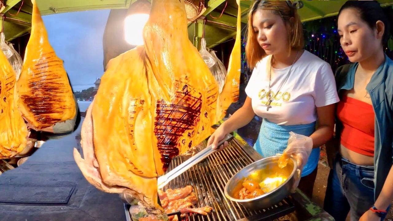 Amazing! Cambodian Street Food Cooking in the Rain!​ Beef BBQ