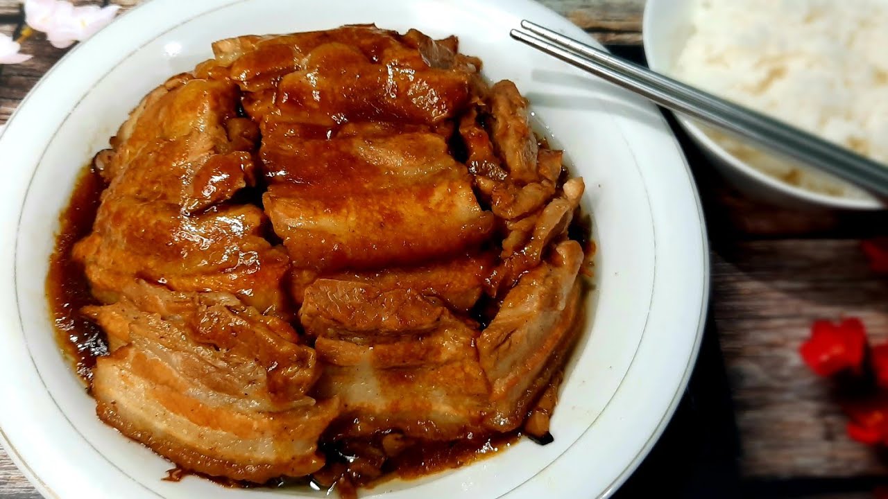 Babi Hong - Empuk | Cocok Untuk Imlek | Mei Cai Kou Rou | Nael onion