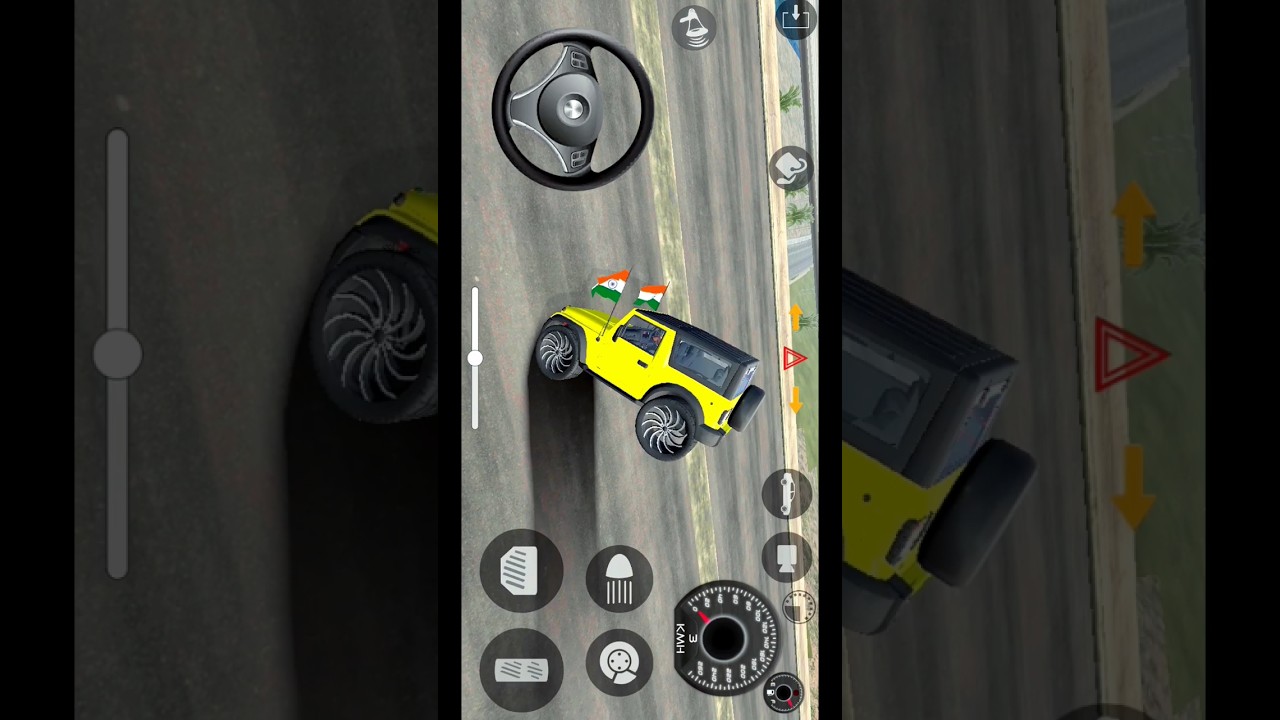 Mahindra Thar Lovers. Jai Veeru Song 🚨🔥 indian car simulator 3d game... redMahindra thar modified
