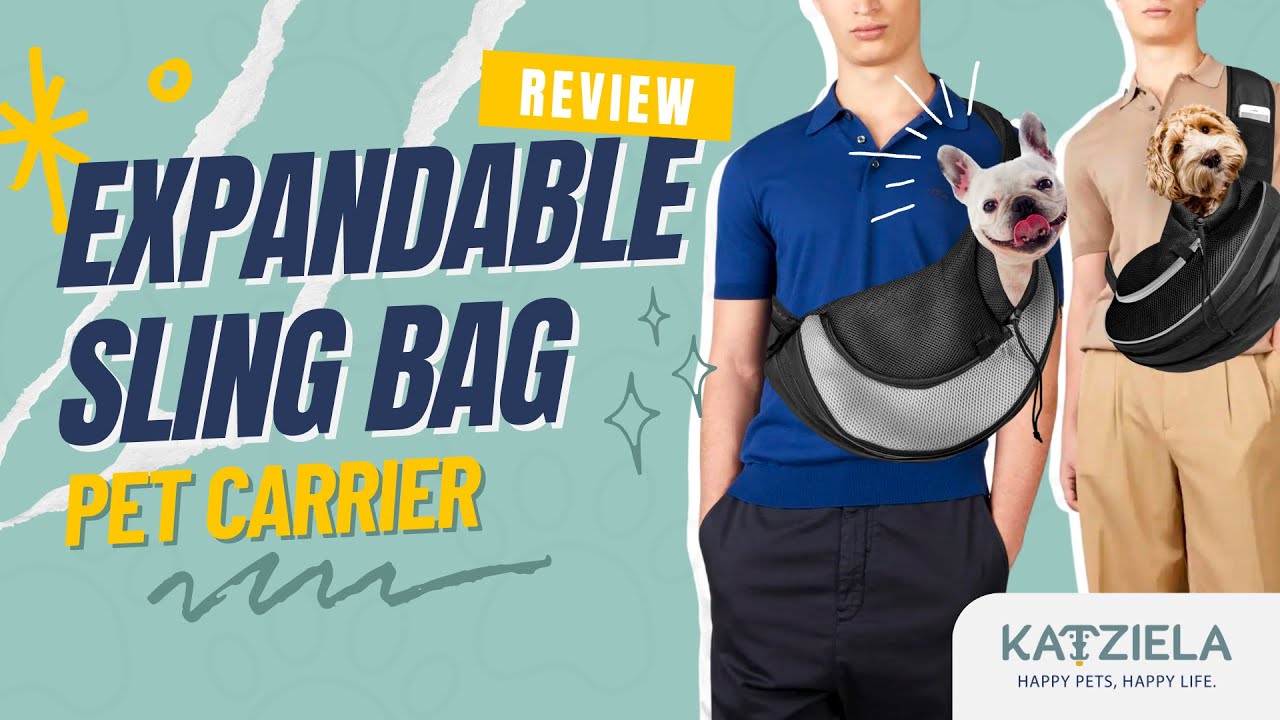 Katziela® Expandable Sling Bag - Front Shoulder Pet Carrier for Small Dog, Cat and Puppy (Review)