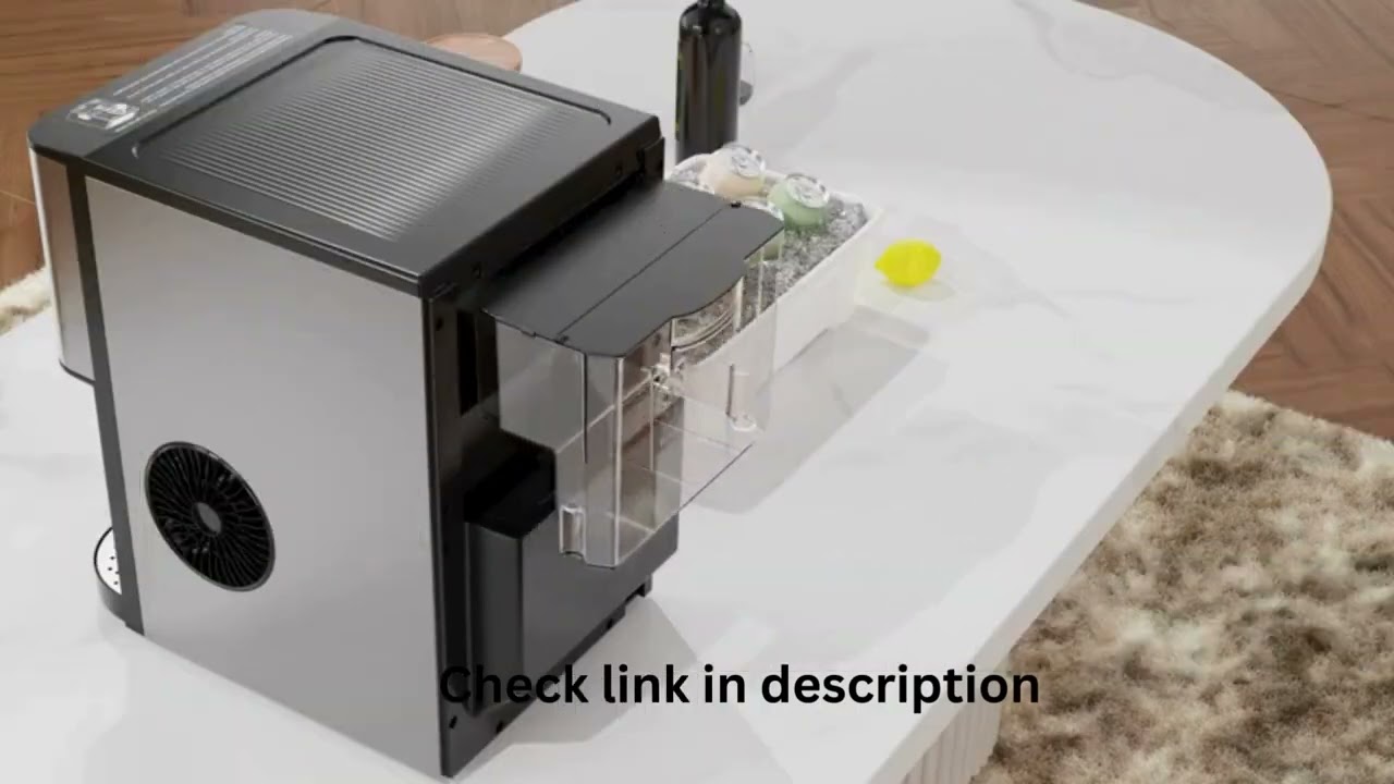 Kndko Self Dispensing Countertop Nugget Ice Maker, Nugget Ice Maker
