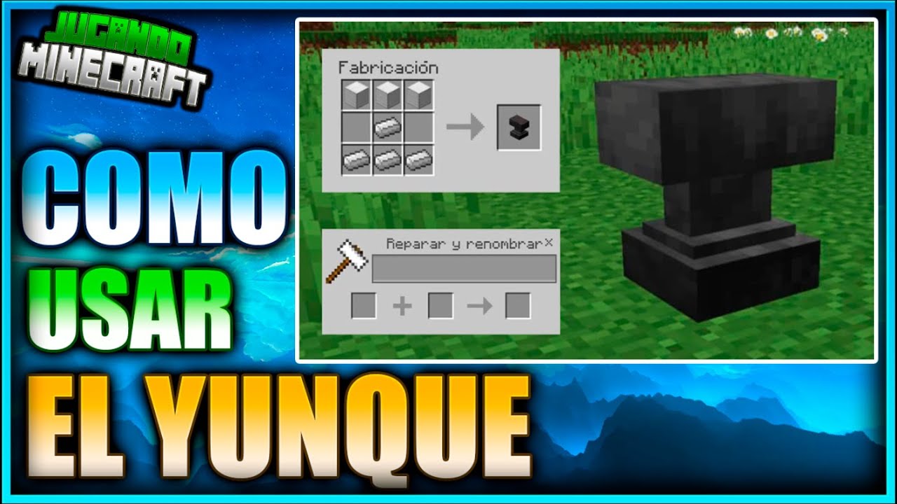 COMO HACER UN YUNQUE PARA MEJORAR HERRAMIENTAS Y REPARAR PARA PRINCIPIANTES- JUGANDO MINECRAFT Ep 20