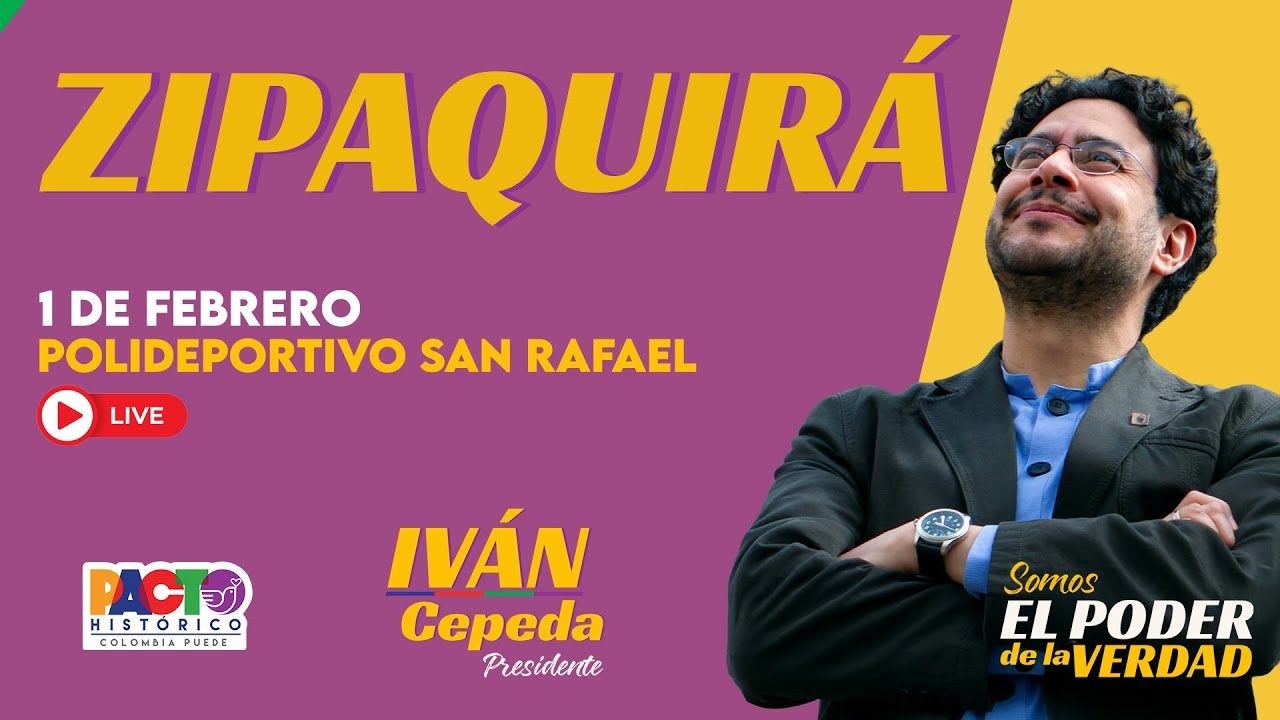 EN DIRECTO: IVÁN CEPEDA EN ZIPAQUIRÁ