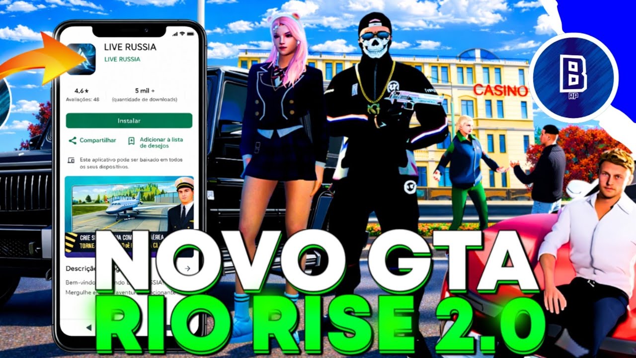GTA RP | 🚨🚨 VAI SAIR RIO RISE 2.0 VERSÃO BRASILEIRA PARA CELULAR💥💥