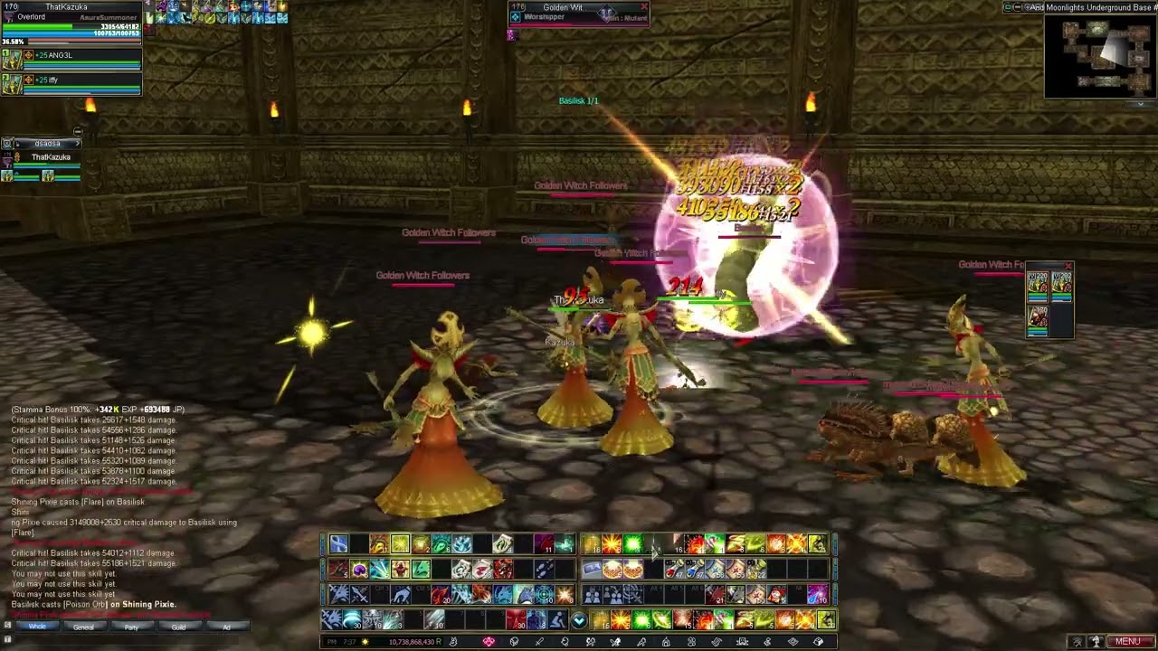 Rappelz Official, TP Jewel Quest Part 2 , Solo MoonLight S4 Dungeon Fail, Lv 170 OL