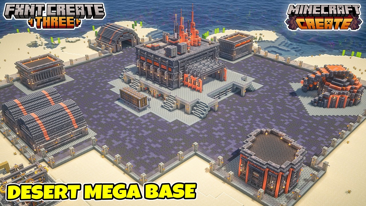 I built 6 COOL DESERT BUILDS in Minecraft Create Mod [#14]